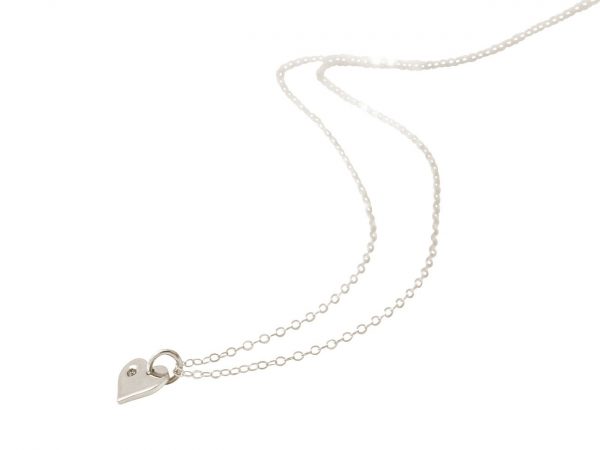 Gemshine - Damen - Herz - Halskette - Anhänger - 925 Silber - Diamant - Brillant - HVS - 10 mm – Bild 4