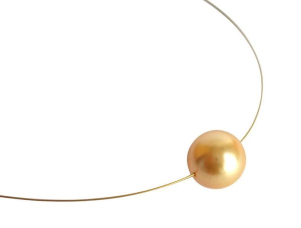 Gemshine - Damen - Halskette - Perle - *Gold* - Vergoldet - 45 cm – Bild 3