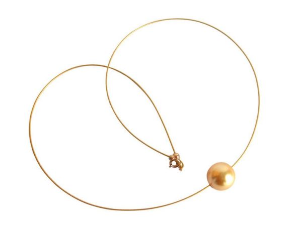 Gemshine - Damen - Halskette - Perle - *Gold* - Vergoldet - 45 cm – Bild 4