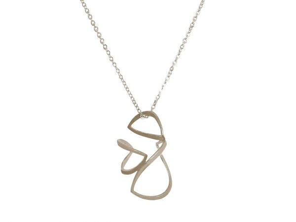 Gemshine - Damen - Halskette - Anhänger - 925 Silber - LEAVES -  Lotus Blume - YOGA – Bild 4