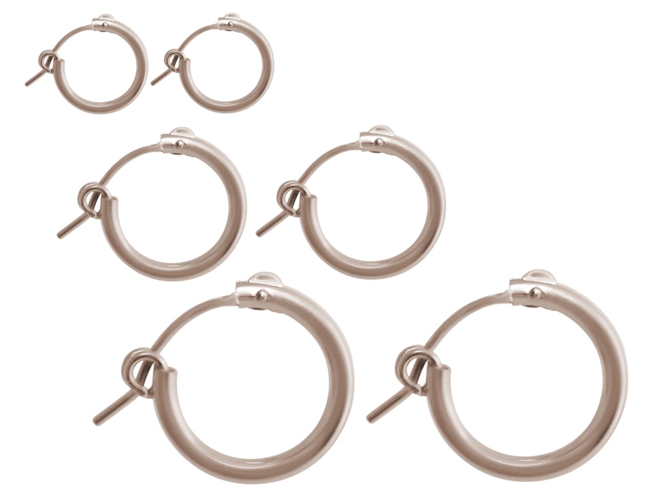 GEMSHINE 925 Silber Creolen Ohrringe im klassischen Design in Größen 12 mm - 40 mm. Made in Madrid / Spanien – Bild 3