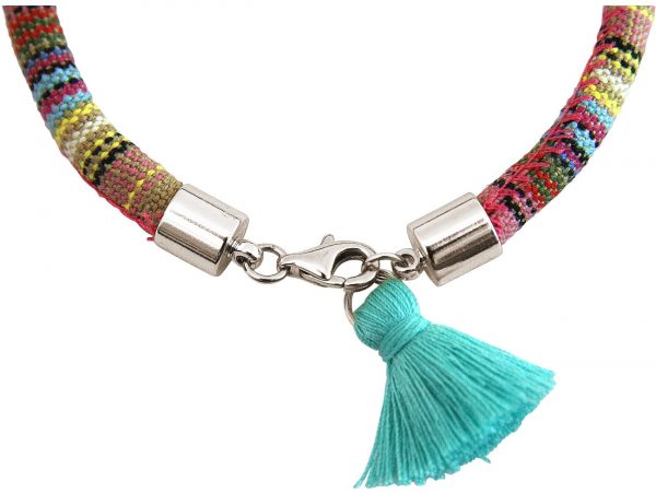 Gemshine - Damen - Armband - 925 Silber - AZTEC - BEE - Biene  - Smaragd - Grün - Rosenquarz - Rosa – Bild 3