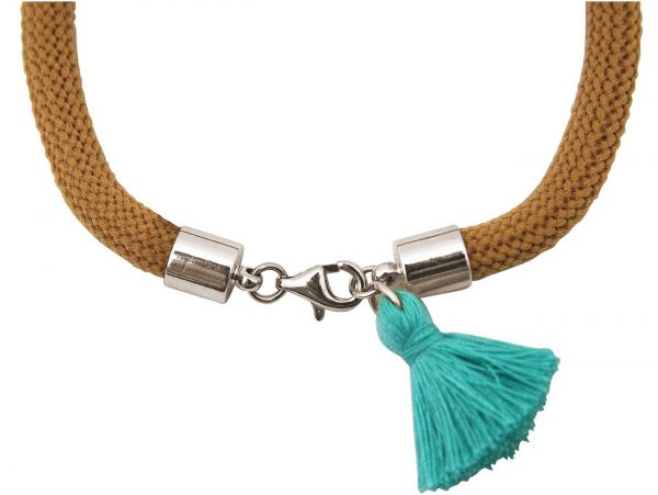 Gemshine - Damen - Armband - 925 Silber - Edelstein - Aqua Chalcedon - Eule - Grün - Braun – Bild 3