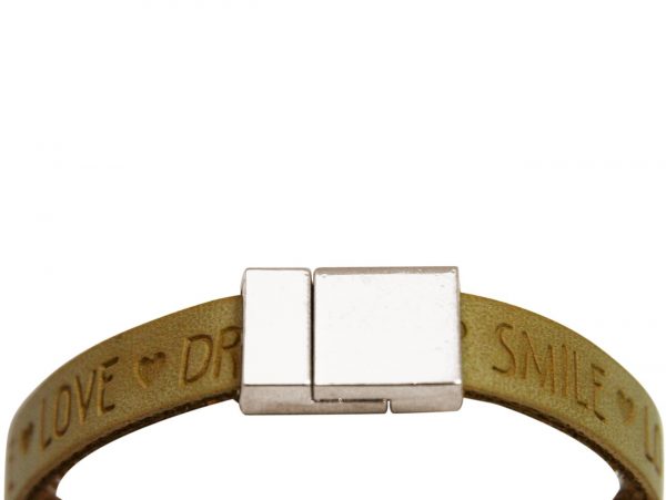 Gemshine - Damen - Armband - Frieden - Taube - Flügel - 925 Silber - WISHES - Braun Sand - Magnetverschluss – Bild 3