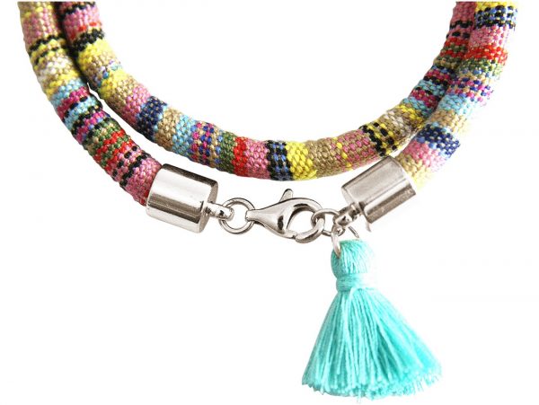 Gemshine - Damen - Armband - Wickelarmband - 925 Silber - Flügel - Engel - AZTEC - Rosenquarz - Rose – Bild 3