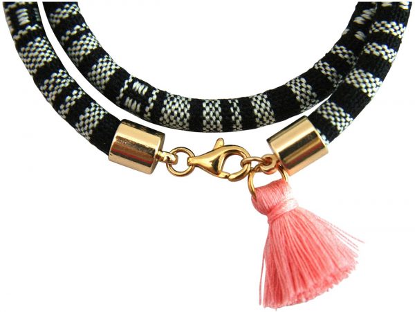 Gemshine - Damen - Armband - Wickelarmband - 925 Silber Vergoldet - Flügel - Engel - AZTEC - Rubin - Rot - Rose – Bild 3