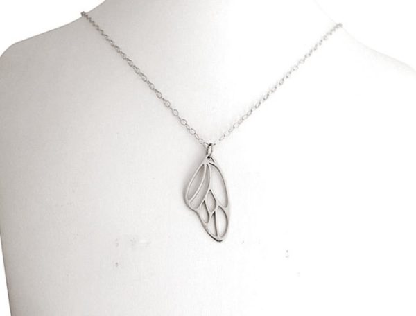 Gemshine - Damen - Halskette - Anhänger - 925 Silber - Schmetterling Flügel - 4 cm – Bild 3