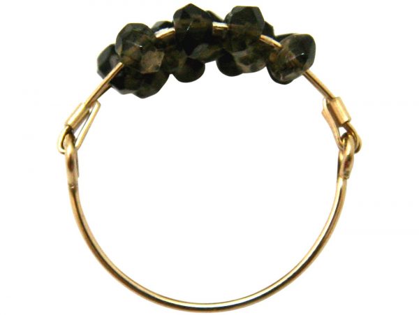 Gemshine - Damen - Ring - Vergoldet - Rauchquarz - Braun, Ringgröße:55 (17.5) – Bild 3