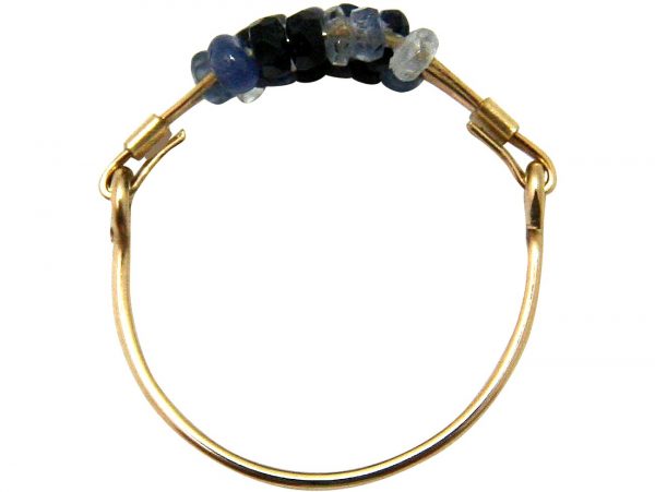 Gemshine - Damen - Ring - Vergoldet - Saphir - Blau, Ringgröße:52 (16.6) – Bild 3