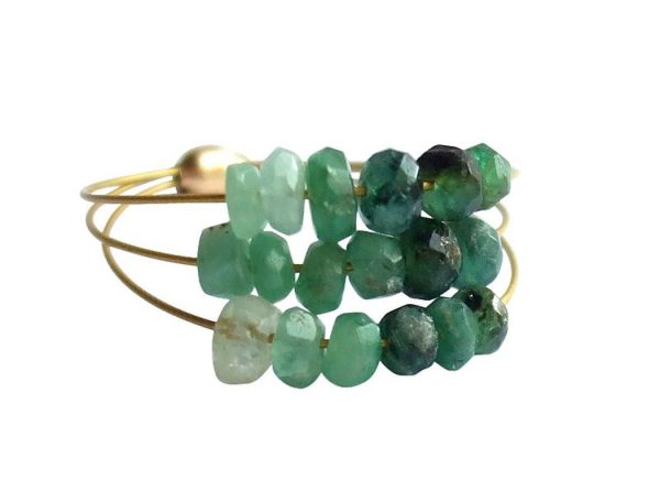 Gemshine - Damen - Ring - Vergoldet - Smaragd - Grün, Ringgröße:58 (18.5) – Bild 3