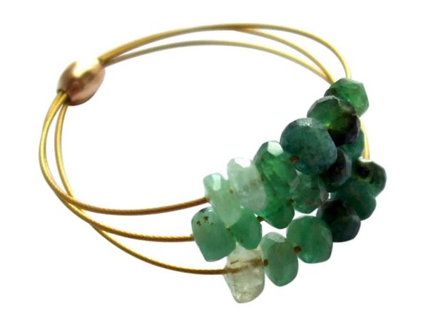 Gemshine - Damen - Ring - Vergoldet - Smaragd - Grün, Ringgröße:57 (18.1) – Bild 3
