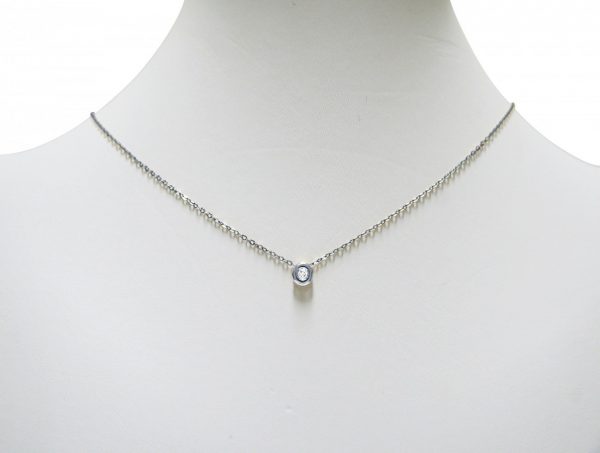 Gemshine - Damen - Halskette - 0,03 Karat Diamant - 925er Sterling Silber - 42 cm – Bild 3