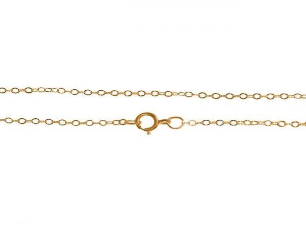 GEMSHINE 14k 585 Gold Halskette. 0,5 mm Ankerkette im klassischen Design mit Längen von 40 bis 46 cm – Bild 3