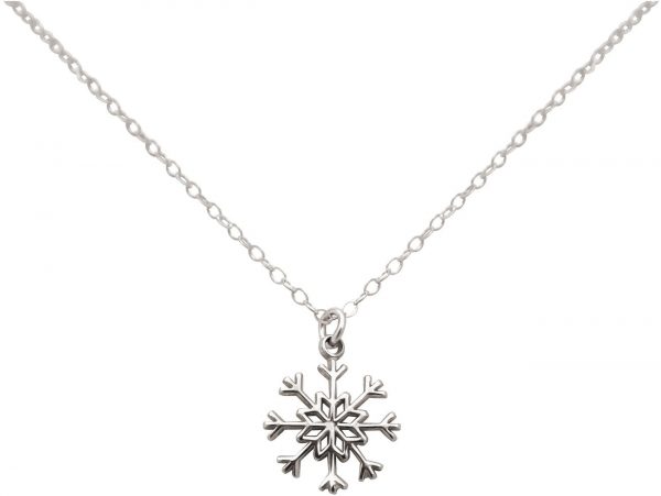 Gemshine - Damen - Halskette - Anhänger - SCHNEEFLOCKE - 925 Silber - 1,5 cm – Bild 3