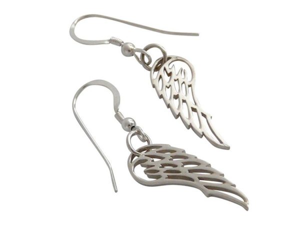 Gemshine - Damen - Ohrringe - WINGS - 925 Silber - 3 cm – Bild 3