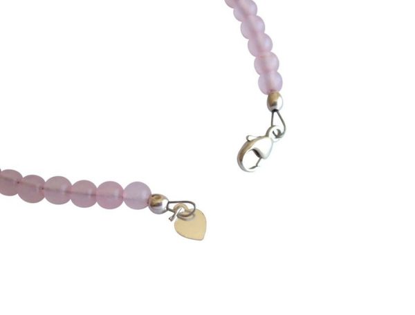 Gemshine - Damen - Armband  - 925 Silber - Rosenquarz - Rosa – Bild 3