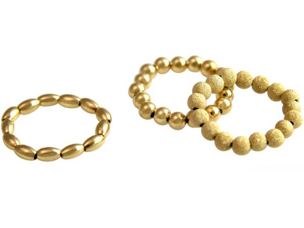 Gemshine - Damen - Ring set - Vergoldet - STARDUST, Ringgröße:61 (19.4) – Bild 3